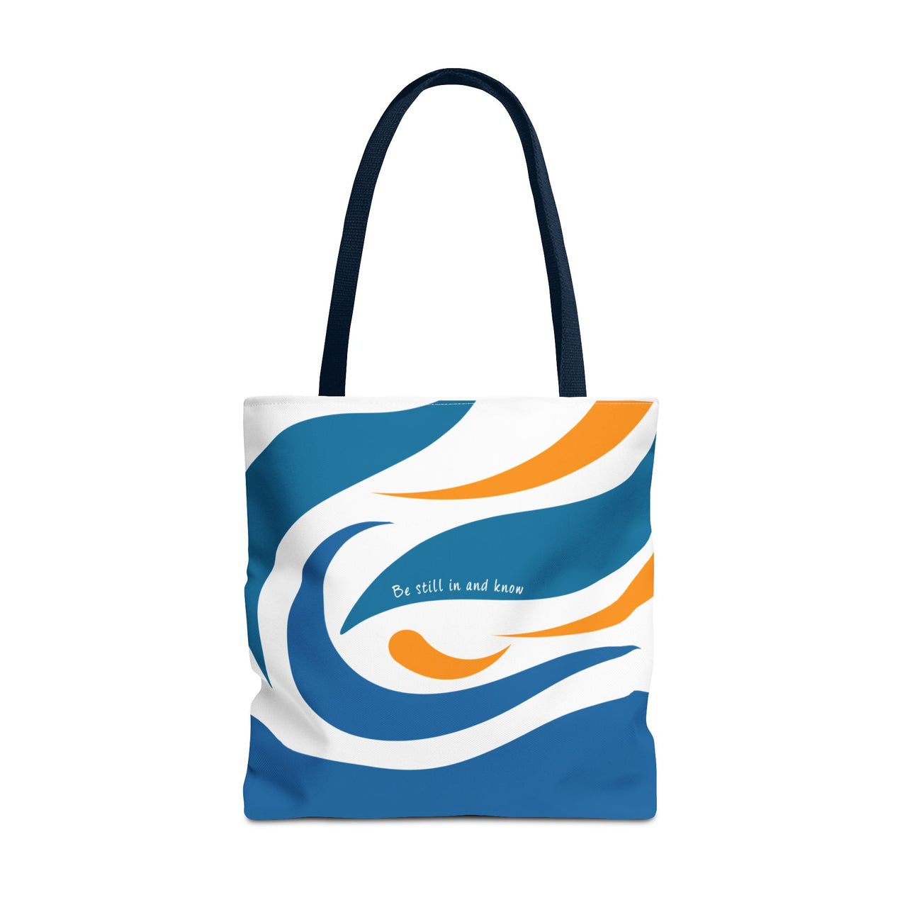 Be Still & Just Listen Wave Tote — Beachy Canvas Tote
