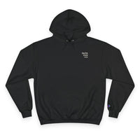 Thumbnail for Faith Over Fear Hoodie — Champion White Pullover with Minimalist Back Text
