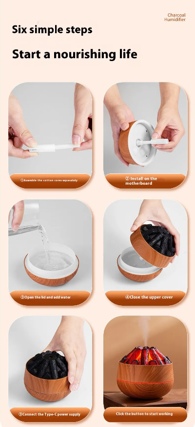 Ultrasonic PureMist Charcoal Humidifier
