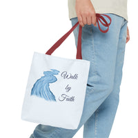 Thumbnail for Walk by Faith Tote Bag — Inspirational Scripture Beach Tote
