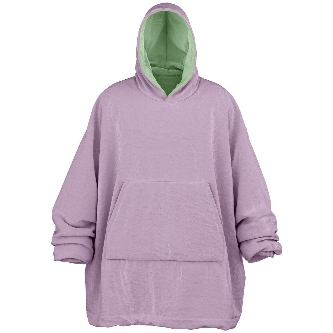 Pastel Lilac and Pistachio Green Oversized Reversible Hoodie