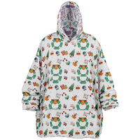 Thumbnail for Christmas Pattern Winter Bear and Winter_Christmas Oversized Reversible Hoodie
