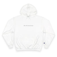 Thumbnail for Be Still and Know Hoodie — Minimal Christian Cross Faith Pullover