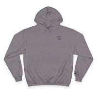 Thumbnail for Faith Over Fear Hoodie — Champion White Pullover with Minimalist Back Text