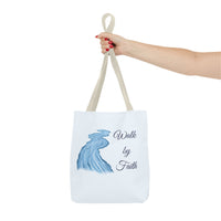 Thumbnail for Walk by Faith Tote Bag — Inspirational Scripture Beach Tote