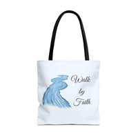 Thumbnail for Walk by Faith Tote Bag — Inspirational Scripture Beach Tote