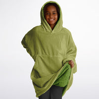 Thumbnail for Earthy Tones Olive Drab and Olive Green Youth Reversible Hoodie