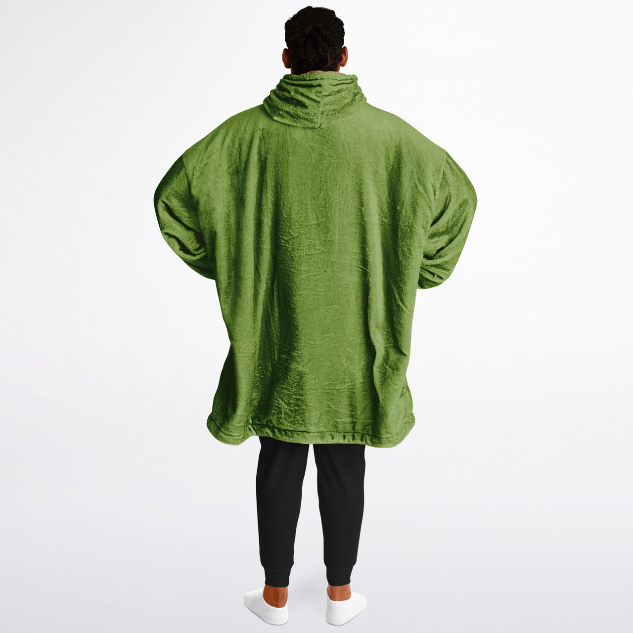 Earthy Tones Olive Drab and Roman Peach Oversized Reversible Hoodie