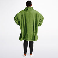 Thumbnail for Earthy Tones Olive Drab and Roman Peach Oversized Reversible Hoodie