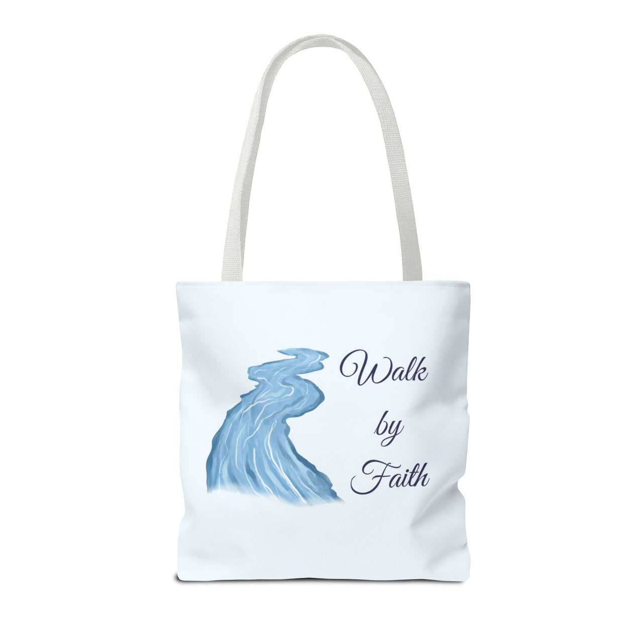 Walk by Faith Tote Bag — Inspirational Scripture Beach Tote