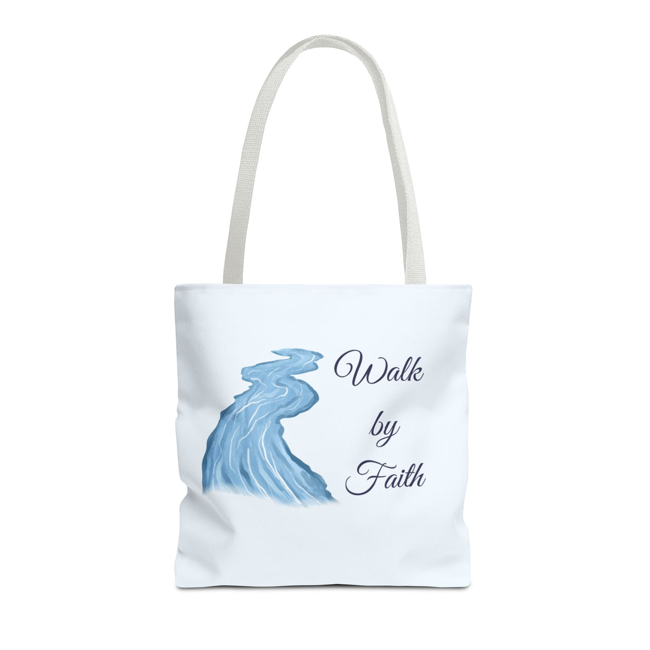 Walk by Faith Tote Bag — Inspirational Scripture Beach Tote