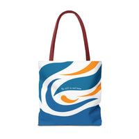 Thumbnail for Be Still & Just Listen Wave Tote — Beachy Canvas Tote