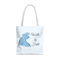 Thumbnail for Walk by Faith Tote Bag — Inspirational Scripture Beach Tote