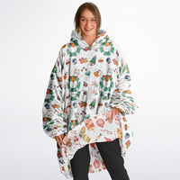 Thumbnail for Christmas Pattern Winter Christmas and Red Christmas Oversized Reversible Hoodie