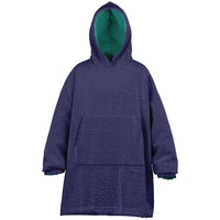 Thumbnail for Jewel Emeral Green ang Deep Amethyst Youth Reversible Hoodie