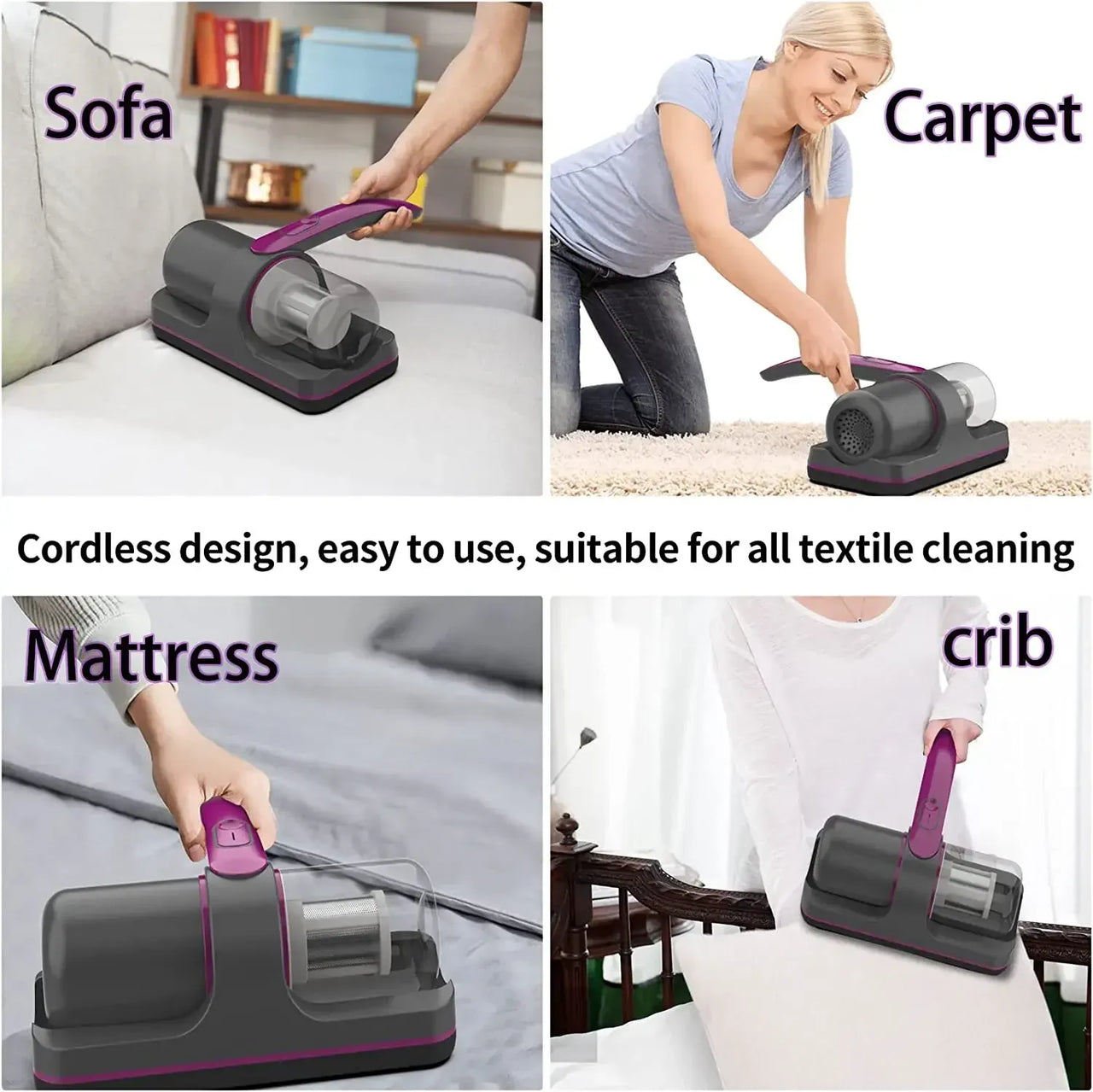 Cordless UV-C Bed Vacuum Pro