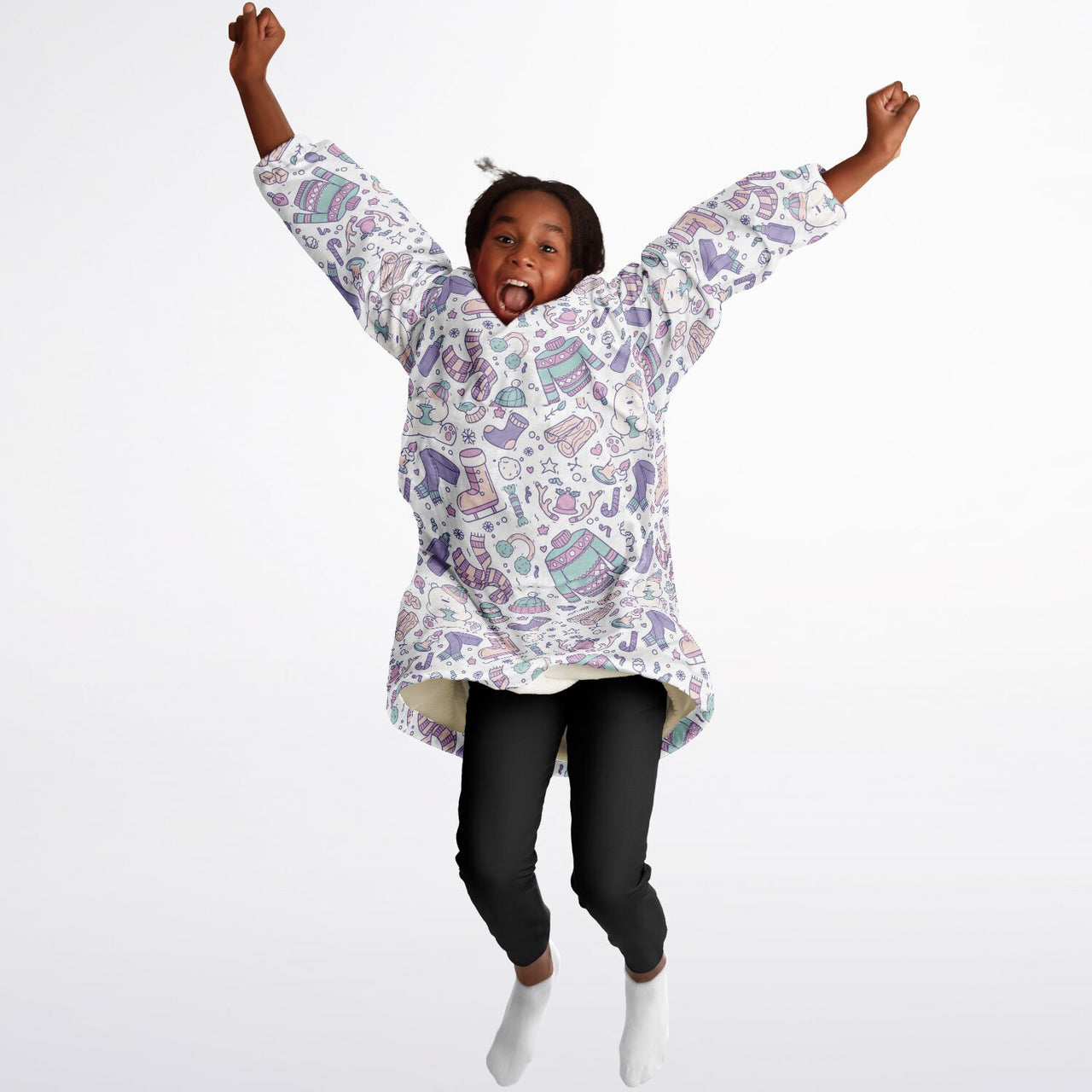 Christmas Pattern Winter Bear Youth Standard Hoodie