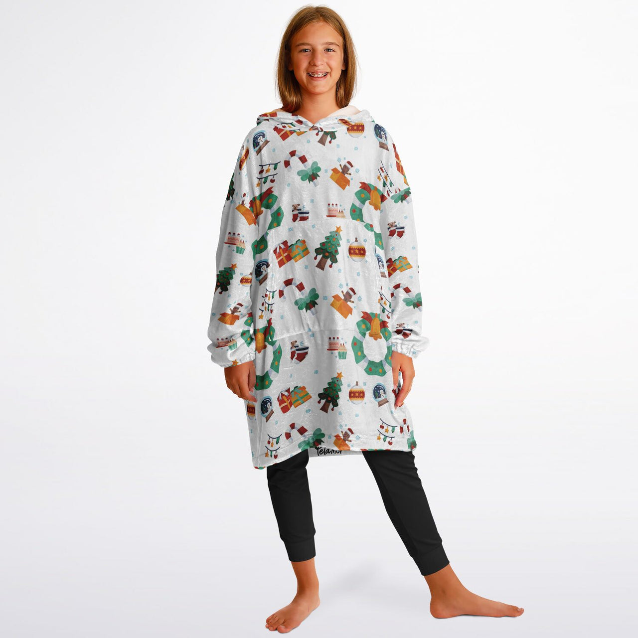 Winter Christmas Pattern Youth Standard Hoodie