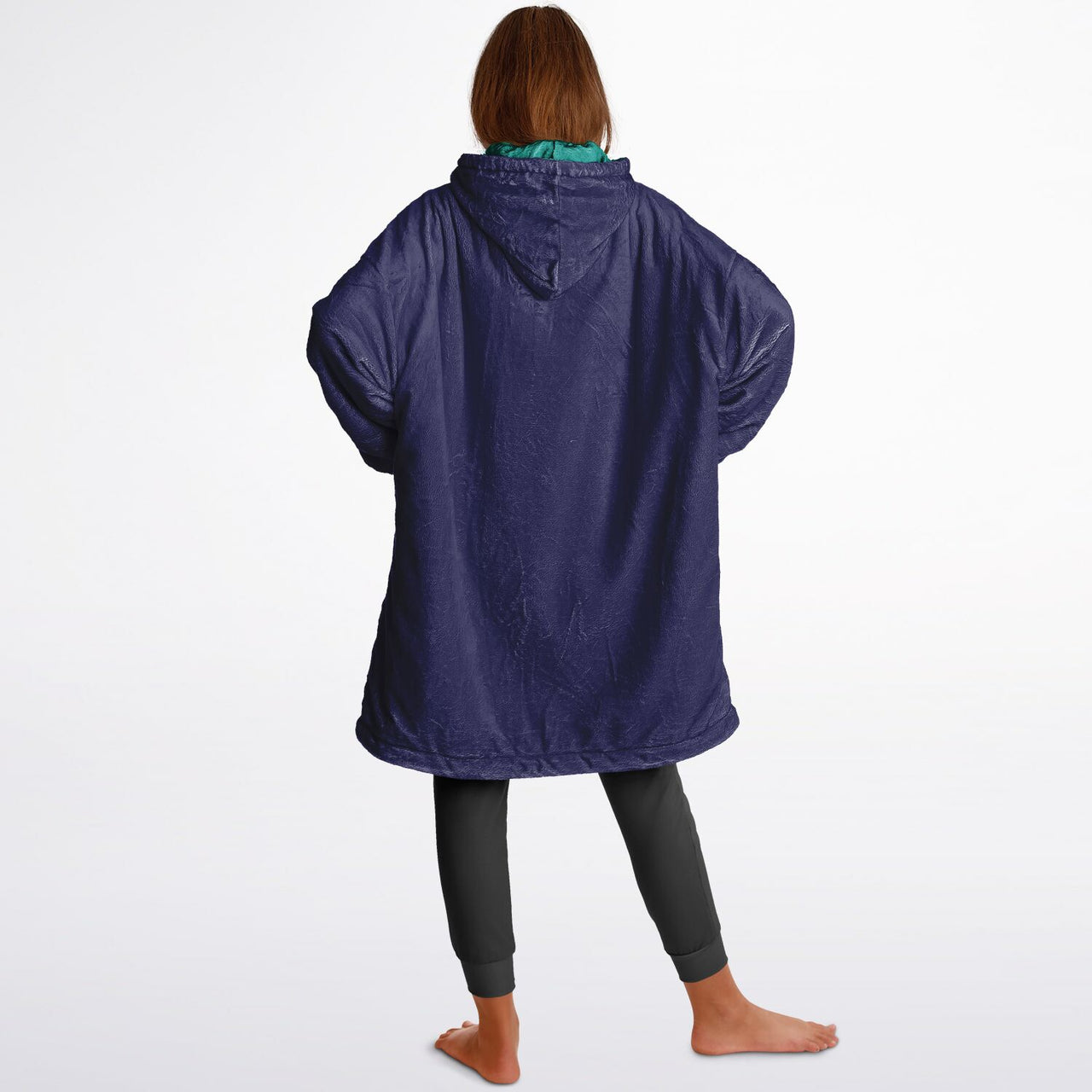 Jewel Emeral Green ang Deep Amethyst Youth Reversible Hoodie