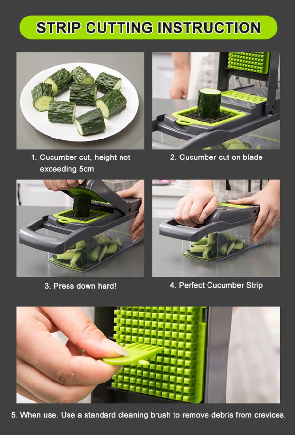 15-in-1 Veggie Dicer and Slicer Kit