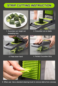 Thumbnail for 15-in-1 Veggie Dicer and Slicer Kit