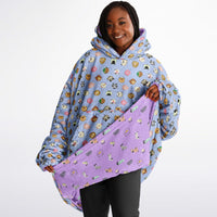 Thumbnail for Animal 2and  Animal 1 Pattern Design Oversized Reversible Hoodie