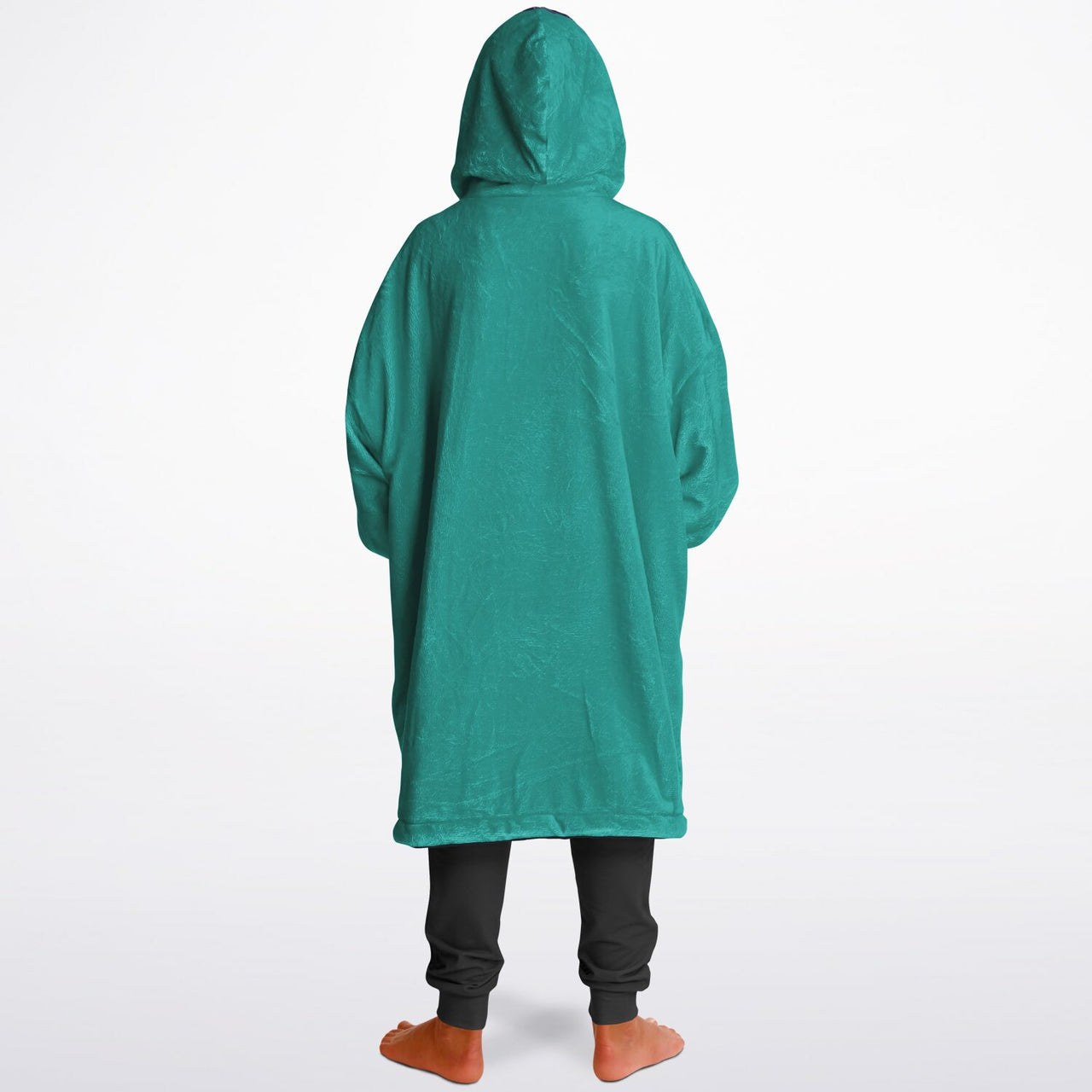 Jewel Emeral Green ang Deep Amethyst Youth Reversible Hoodie