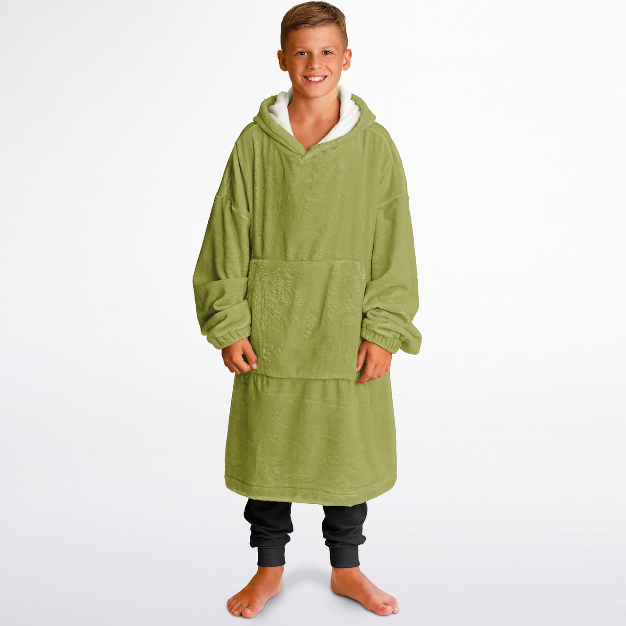 Earthy Tones Olive Green Youth Standard Hoodie