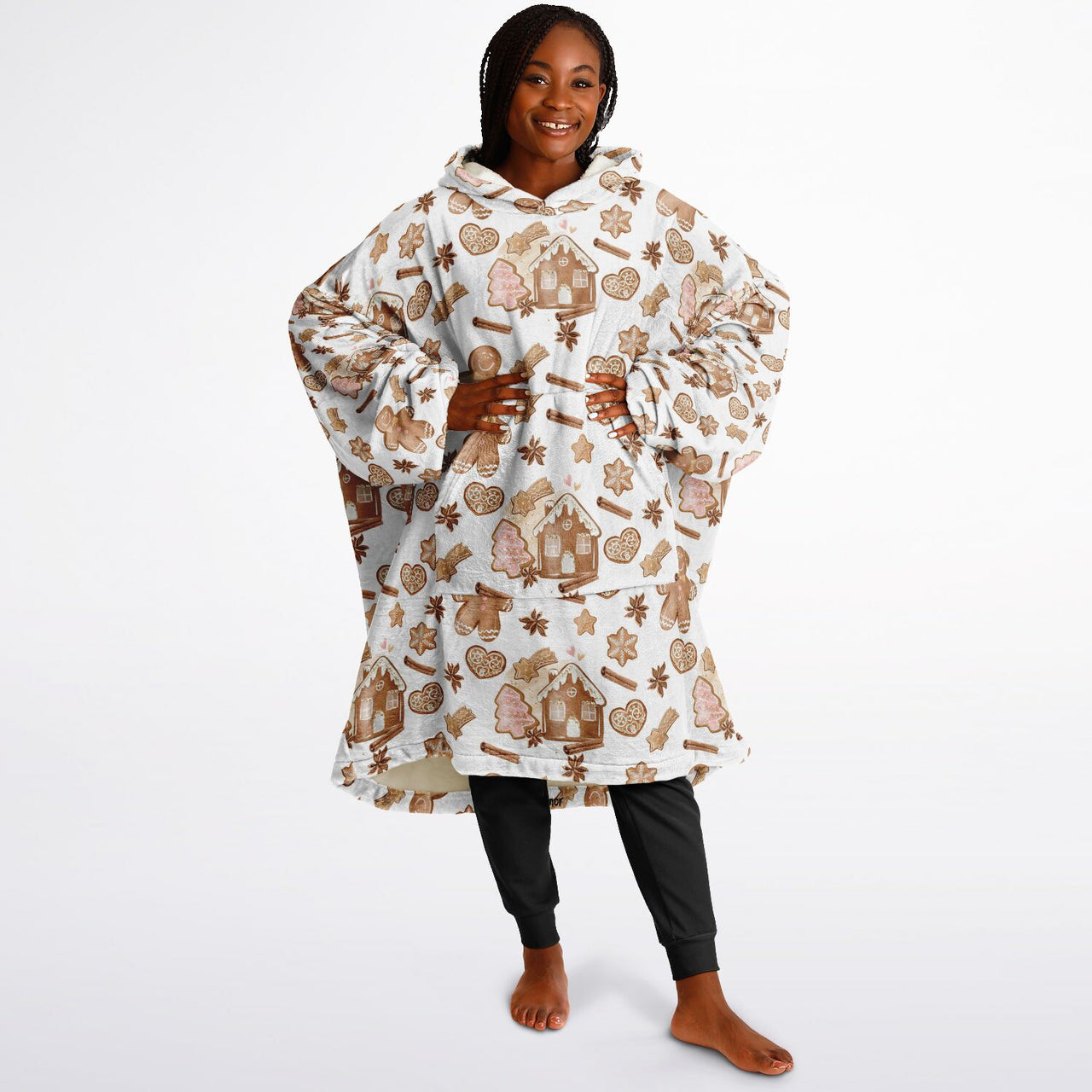 Christmas Pattern Ginger Bread Adult Standard Hoodie