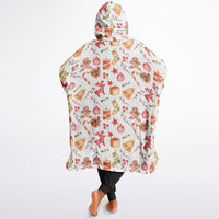 Thumbnail for Green Christmas and Red Christmas Pattern Oversized Reversible Hoodie