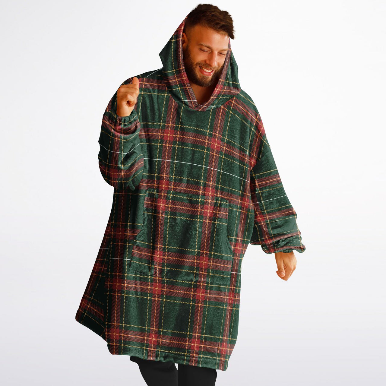 Christmas Pattern Checkered 1 Adult Standard Hoodie