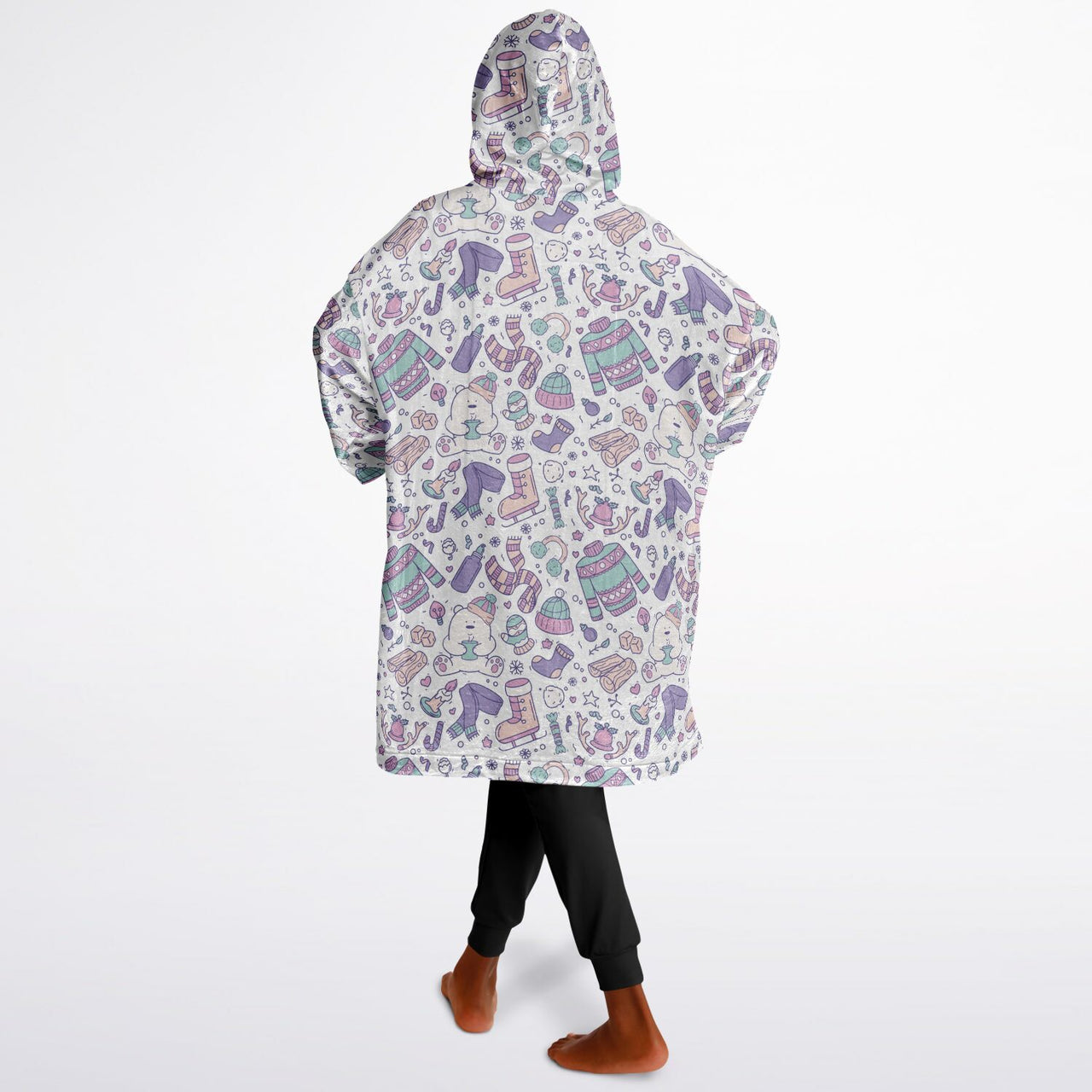 Christmas Pattern Winter Bear Youth Standard Hoodie