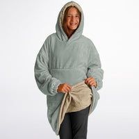 Thumbnail for Neutral Ash Gray and Sand Youth Reversible Hoodie