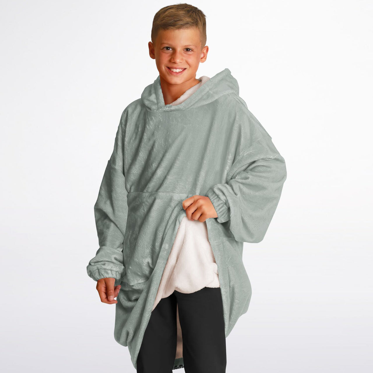 Neutral Ash Gray Youth Standard Hoodie