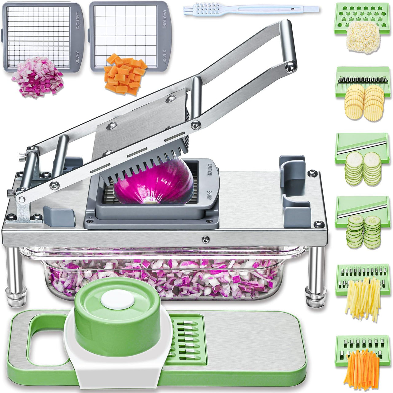 Pro Veggie Cutter & 8-Blade Chopper