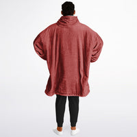 Thumbnail for Jewel Emeral Green and Opulent Ruby Oversized Reversible Hoodie