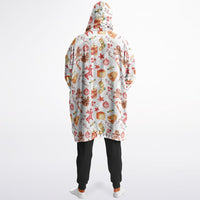 Thumbnail for Christmas Pattern Checkered 2 and Red Christmas Oversized Reversible Hoodie