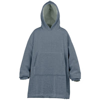 Thumbnail for Neutral Slate and Ash Gray Youth Reversible Hoodie
