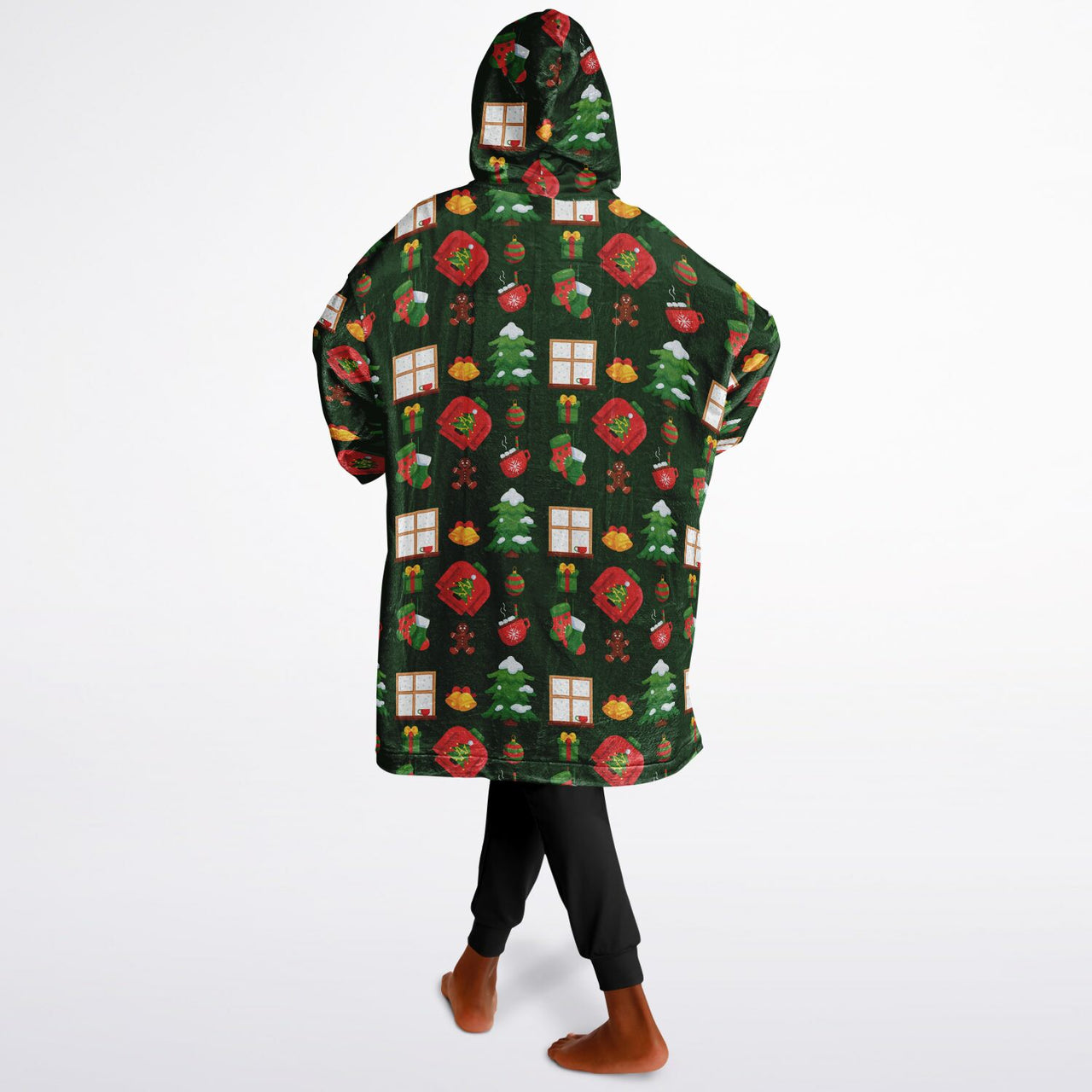 Green Christmas Pattern Youth Standard Hoodie