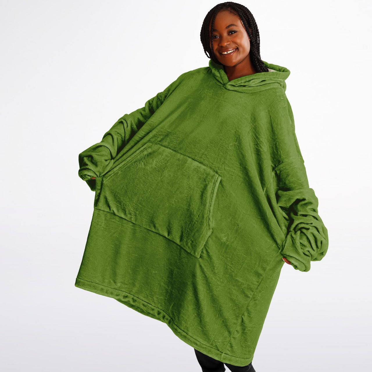 Earthy Tones Olive Drab Adult Standard Hoodie