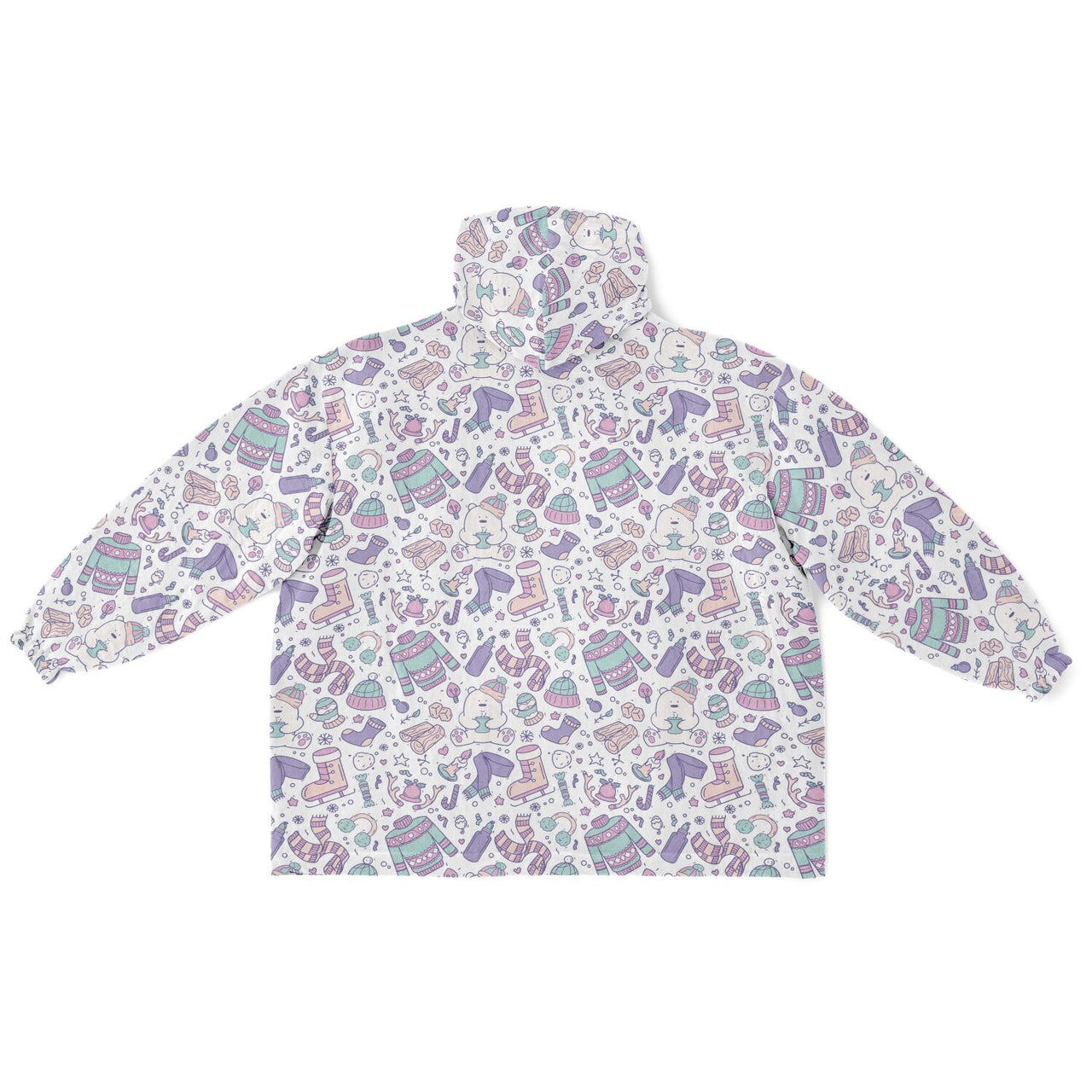 Christmas Pattern Winter Bear Adult Standard Hoodie