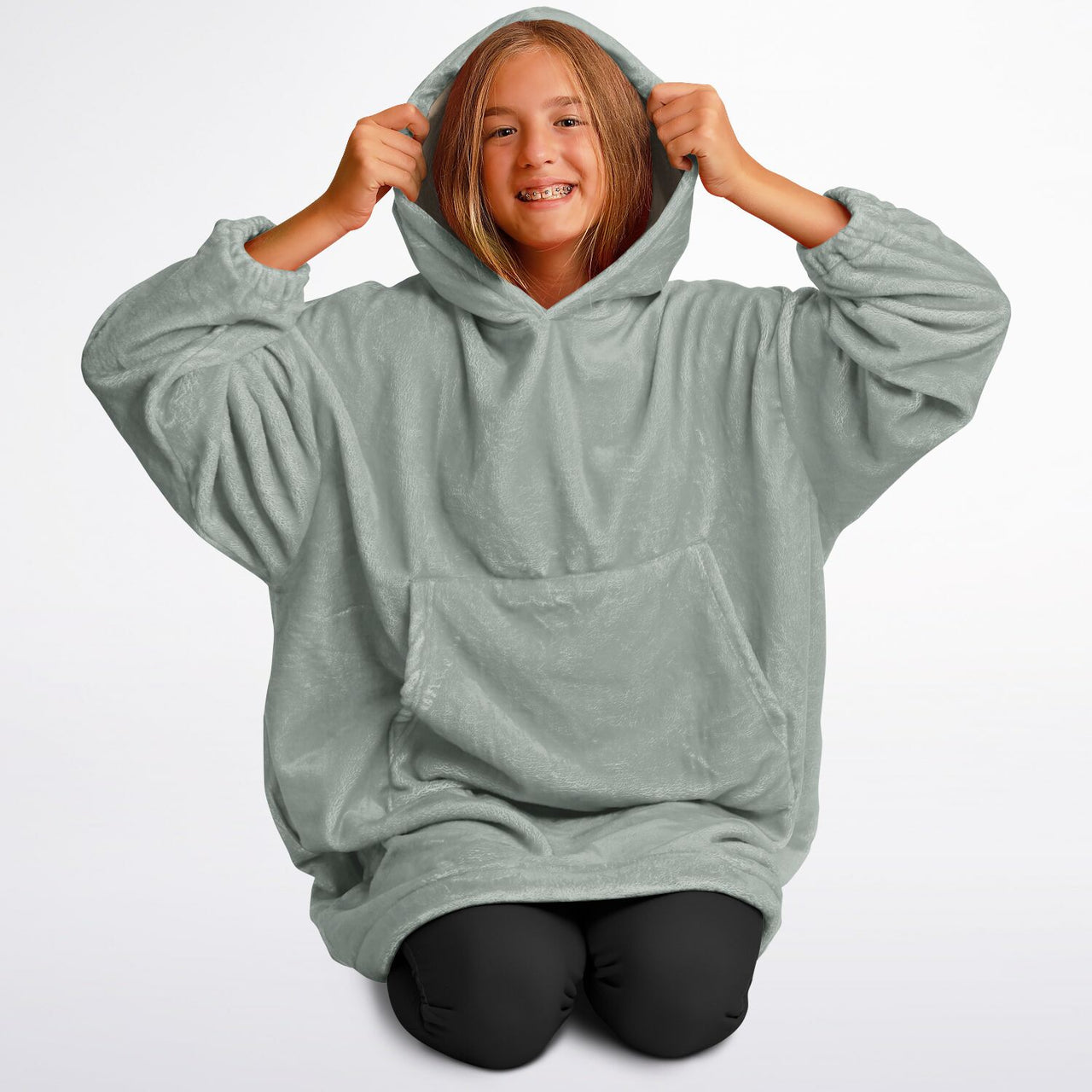 Neutral Ash Gray Youth Standard Hoodie
