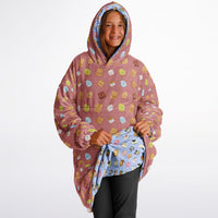 Thumbnail for Smores and Animal 1 Pattern Oversized Youth Reversible Hoodie
