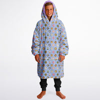 Thumbnail for Animal 1 and Animal 2 Pattern Design Oversized Youth Reversible Hoodie