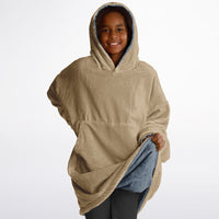 Thumbnail for Neutral Sand and Slate Youth Reversible Hoodie