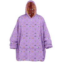 Thumbnail for Smores and Animal 2 Pattern Oversized Reversible Hoodie