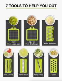 Thumbnail for 15-in-1 Veggie Dicer and Slicer Kit