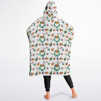 Thumbnail for Christmas Pattern Winter Cat and Winter Christmas Oversized Reversible Hoodie