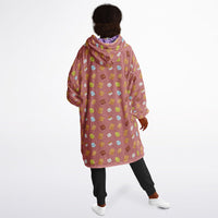 Thumbnail for Animal 2 and Smores Pattern Oversized Youth Reversible Hoodie