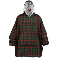 Thumbnail for Christmas Pattern Checkered 2 and Winter Cat Oversized Reversible Hoodie